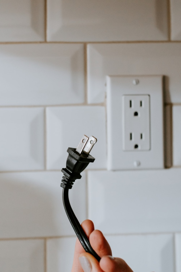 A plug and a wall socket