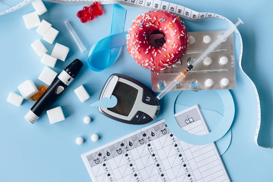 A diabetes testing kit and medication
